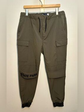 Zara Women's State Park Cargo Fit Joggers Size XL Inseam 26.5”
